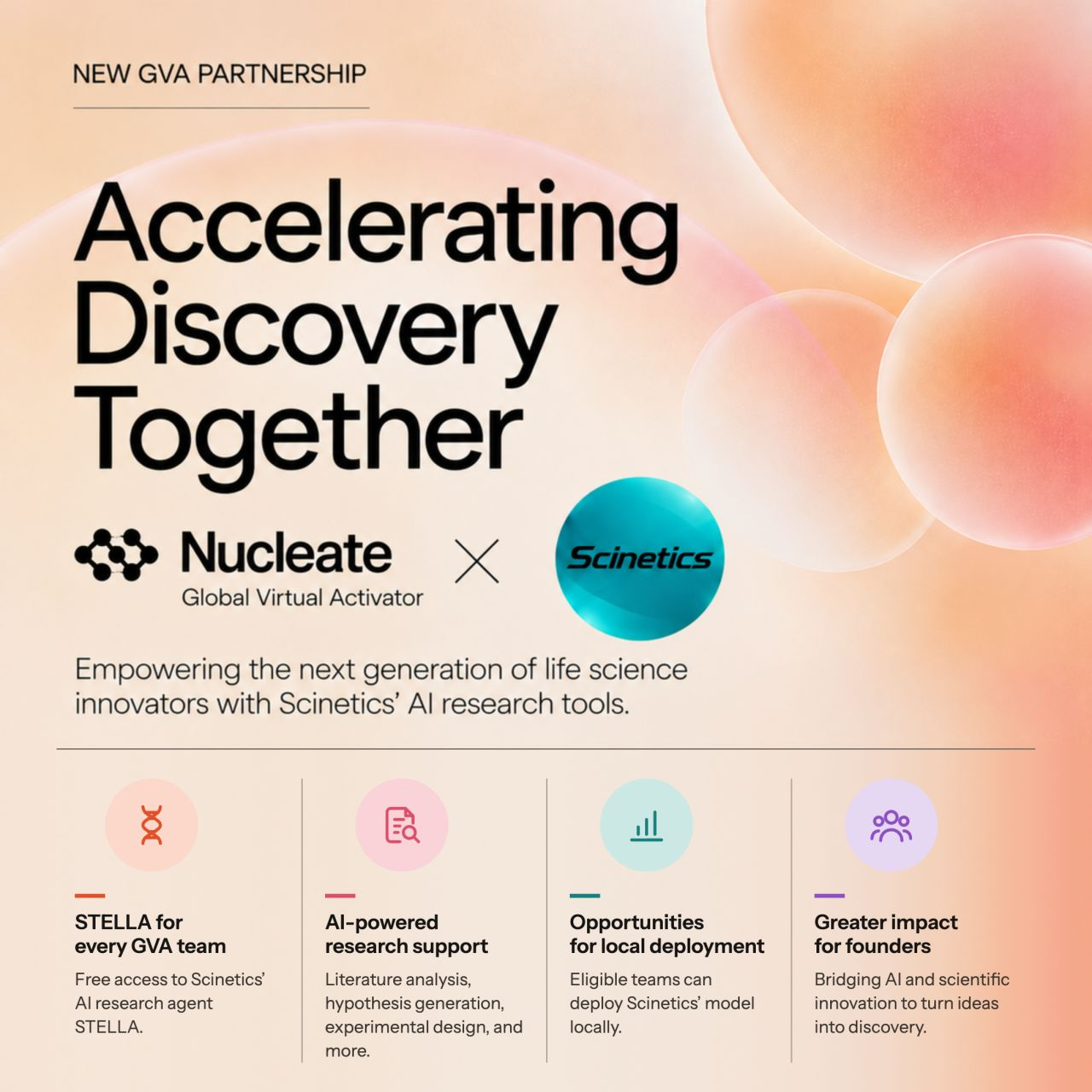 Scinetics partnership with Nucleate Global Virtual Activator